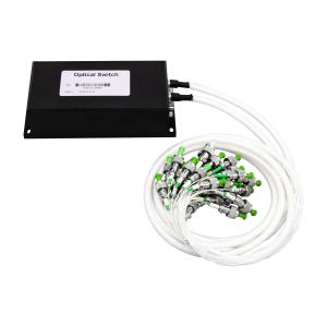 China OSW1×24 RS232 SM MM 850/1310/1550 optical fiber switch for protection Testing of Fiber, Optical Component supplier