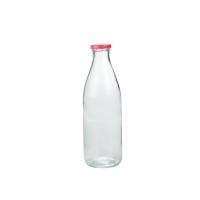 China 1000ML Mini Glass Milk Bottles Reusable Flip Top Glass Bottles on sale