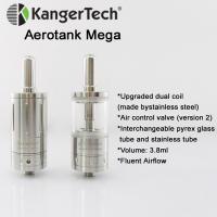 China Kanger aerotank mega clearomizer with Airflow control and double Bottom Dual Coils on sale