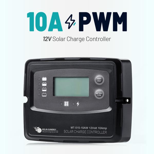 Digital Solar Charge Controller with 190W Max PV Power 2 Years Warranty and BMS Wake Up PWM Solar Charge Controller