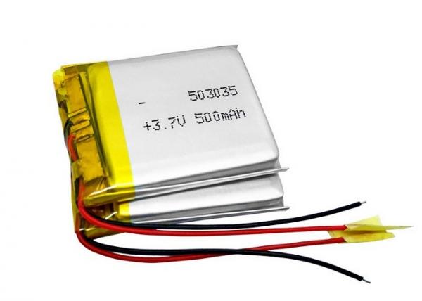3.7V Lithium Polymer Battery Pack 500mah 503035 Lithium Ion Polymer Battery