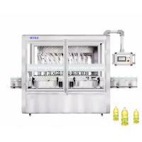 China Full Automatic Liquid Oil Auto Bottle Filling Machine Label Sealing Machine on sale