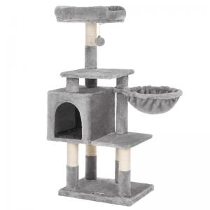 China Contemporary Songmics Cat Tree Accessories Modern Looking Multilevel 110 Cm Tall supplier