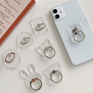 Transparent Small Giveaway Gifts Ultraportable Cell Phone Ring Holder