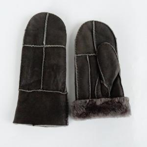 China Double Faced Winter Mitten Shearling Sheepskin Gloves supplier