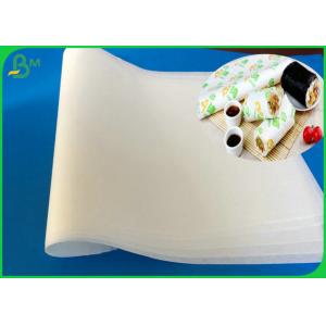 35gsm Biodegradable And Eco - Friendly MG White Hamburger Food Grade Paper Roll For Wrapping Sandwich And Sushi