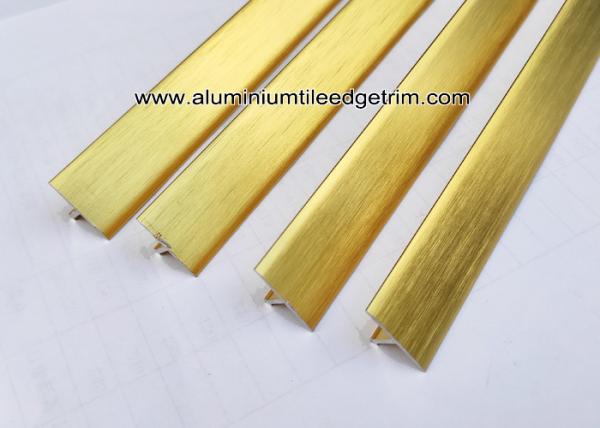T20 T Shaped Aluminum Extrusion Decorative Profiles / Strips For Door Brushed