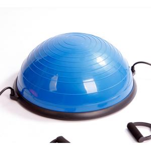 China Balance half Ball, Yoga Exercise Ball with Resistance Bands and Foot Pump for Yoga Fitness Home Gym Workout supplier