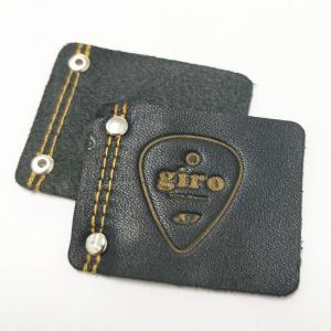Embossed Custom Leather Clothing Labels Printing Patch For Jeans