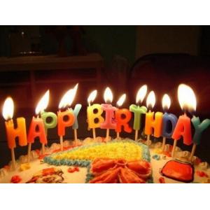China Glitter Letter Birthday Candles For Cake Decoration Food Grade OEM / ODM Service supplier