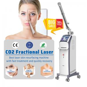 China Air Cooling Touch Screen Co2 Fractional Laser Machine Acne Treatment supplier