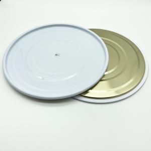 China O ouro branco da tampa branca do cilindro da cor envernizou o logotipo feito sob encomenda aberto fácil do anel de fechamento, fazendo o molde novo de acordo com exigências supplier