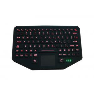 China Membrane Switch Backlit Usb Silicone Rubber Keyboard Integrated Touchpad supplier