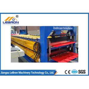 China Telha de aço da cor, rolo ondulado da folha do telhado da dupla camada do telhado que forma a máquina/rolo da dupla camada que forma a máquina supplier