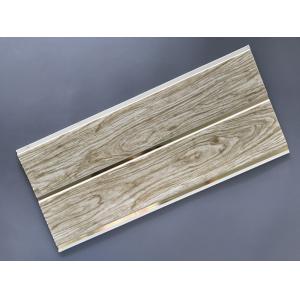 China Customized Plastic Bathroom PVC Wood Panels , Bathroom Ceiling Cladding Panels wholesale