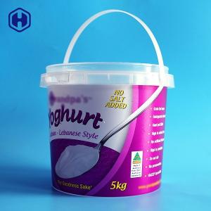China Environmentally - Friendly Yogurt IML Bucket 5000 ML Customize Labeling supplier