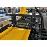 China Continuous Roll Forming Machine With Protective Chain Cover And Hydraulic Flying Shear For Fence Post Profiles wholesale