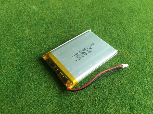 li-ion polymer battery 3.7V 2000mAh 604565 lipo battery or GPS, MID, PowerBank