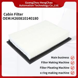 Rectangular Cabin Air Filter H260810140180 Filter Production Line