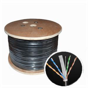 Twisted Pair Cat6 Lan Cable OD 6.00mm UTP Outdoor Cable