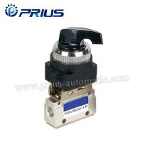 China 3 Way 2 Position Pneumatic Valve MSV86321PB , Round Green Button Mechanical Air Valve on sale
