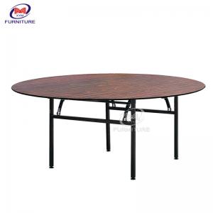 Fireproof Board Wood Banquet Table Hotel 60 Round Banquet Tables