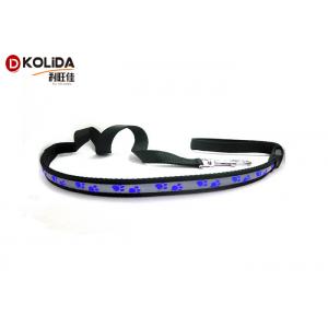 Nylon Safety Walking Flashing LED Dog Leash Light Up Dog Leash Harness