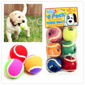 Eco-friendly rubber toy tennis  ball for pet games