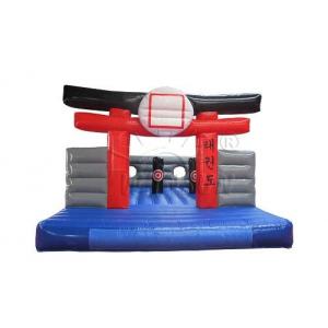 Karate Kids Inflatable Bounce House For Kindergarten / Home Yard