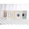 Wood Safe Baby Hand And Footprint Photo Frame Kit Non Toxic Ink Pad For Girls /