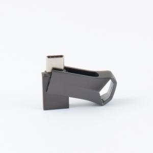 China TIPO de movimentação instantâneo velocidade rápida de Matt Twist USB do preto da arma do metal 64GB 128GB 256GB de C supplier