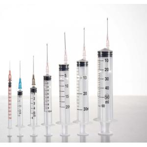 China Luer Lock Sterile Hypodermic Syringe Disposable 3 Part 50Ml 60Ml Without Needles supplier
