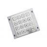 Waterproof Industrial Numeric Keypad 4x4 Matrix With 16 Flat Keys Optional