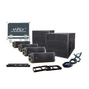China ARE Audio Dual 8 Inch Outdoor Line Array Set Professional Audio System Portable Speaker Set wholesale