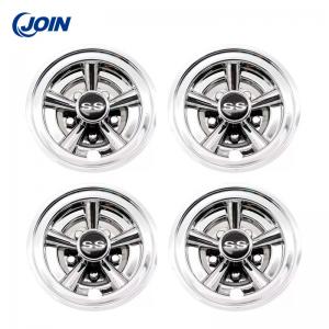 8" SS Golf Cart Wheels And Tires Hub Caps Electric Buggy Chrome