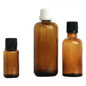 China Amber Colored Essential Oil Glass Bottles 100ml 30ml 10ml with Cap Dropper supplier