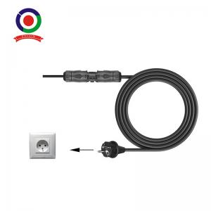 China 5m Europe Type Schuko Plug Power Cord For Microinverter Balcony PV Solar System supplier