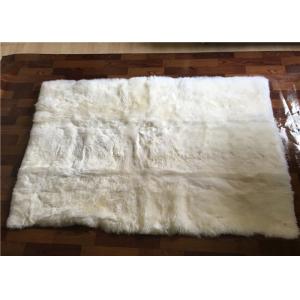 China Long Lambswool Large Sheepskin Area Rug Thick For Living Room Baby Play supplier