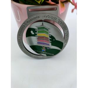 OEM Zinc Alloy Medal , Ribbon Custom Half Marathon Medals 75mm Size