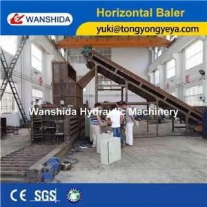 37kW Horizontal Baler Machine Length 1900mm Pet Bottle Baling Machine