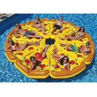 China Inflatable Pizza Giant Pool Float Mattress Water Party Swimming Beach Bed Sunbathe Mat on sale