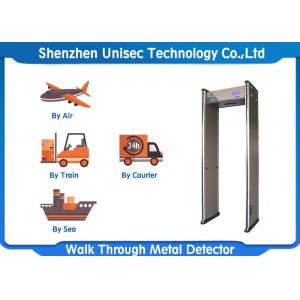 China Door Frame Metal Detector , Full Body Metal Detectors With LED Alarm Light supplier