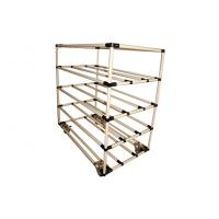 China Flexible Glossy Steel Modular Pipe Rack 5 Tier Metal Shelving Flow Type on sale