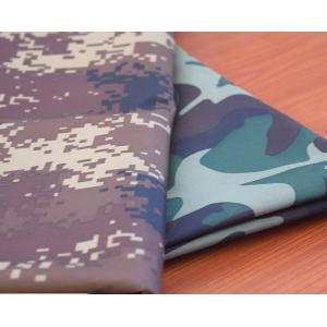 Composite Polyester Camo Material Fabric , Printed Waterproof Camouflage Material