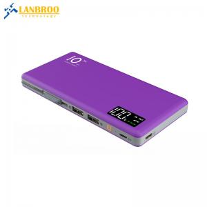 DC5.0V 2.4A Out Put 10000MAH Power Bank ABS+rubber oil smart power bank For Xmas Gift Portable