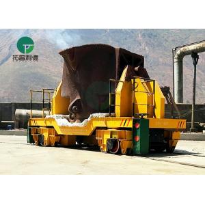 China 5-25 Ton Large Capacity Anti-Heat Hot Metal Ladle Cart for Steel Making Plant supplier