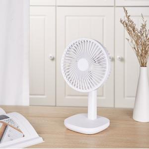 China 3 Speeds Rechargeable Table Fans PSE Small Desk Fan Battery Operated supplier