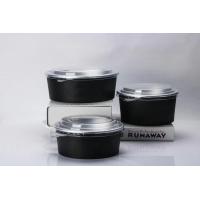 China Disposable Salad Round Takeaway Aluminum Foil Box For Fruit Cutting on sale