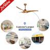 China Ventilador de techo de 52 pulgadas con control remoto y material de plástico ABS duradero wholesale