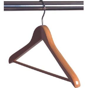 China Beechwood Hotel Room Hangers Natural Wood Shirt Hanger Men'S Hanger supplier